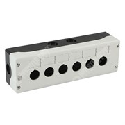 Photo of WEG PBW Control Station, 6 x 22mm cut outs, IP66, Grey