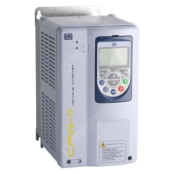 Photo of WEG CFW11 IP21 2.2kW/3kW 400V 3ph AC Inverter Drive, HMI, DBr, STO, C2 EMC