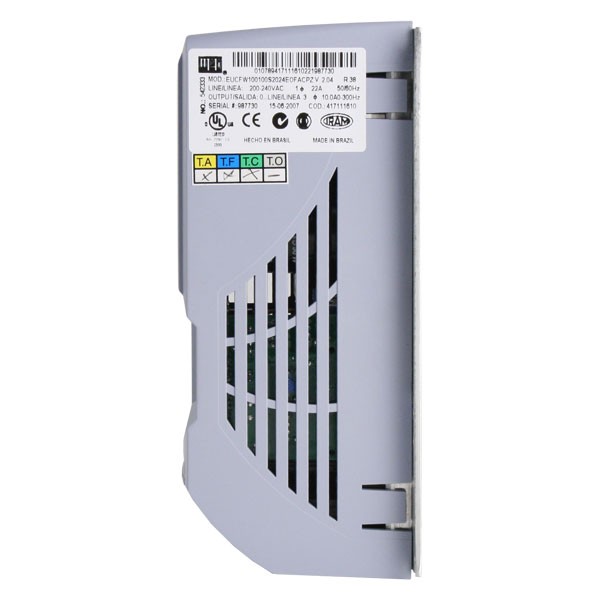 Photo of WEG CFW-10 Cold Plate IP20 2.2kW 230V 1ph to 3ph AC Inverter Drive, DBr, C3 EMC