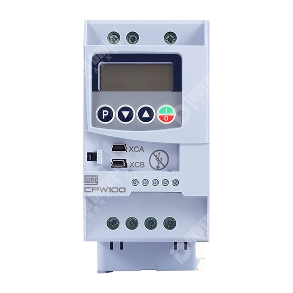 Photo of WEG CFW100 G2 IP20 1.5kW 230V 1ph to 3ph AC Inverter Drive, Unfiltered