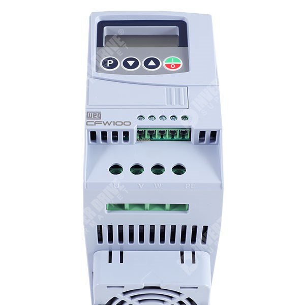 Photo of WEG CFW100 G2 IP20 1.5kW 230V 1ph to 3ph AC Inverter Drive, Unfiltered