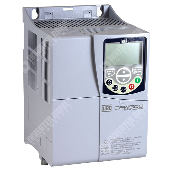 Photo of WEG CFW500 IP20 7.5kW 400V 3ph AC Inverter Drive, DBr, C2 EMC, No I/O