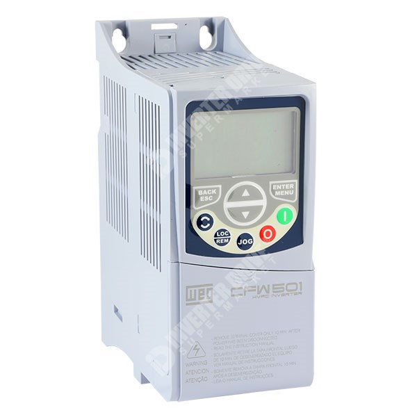 Photo of WEG CFW501 Fan/Pump IP20 0.37kW 400V 3ph AC Inverter Drive, C3 EMC