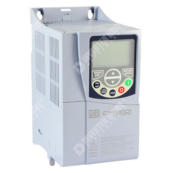 Photo of WEG CFW501 Fan/Pump IP20 3.7kW 400V 3ph AC Inverter Drive, DBr, C3 EMC