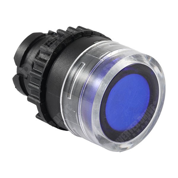 Photo of WEG CSW Pushbutton Body, Illuminated, Flush, Blue, for 22mm hole (no flange)