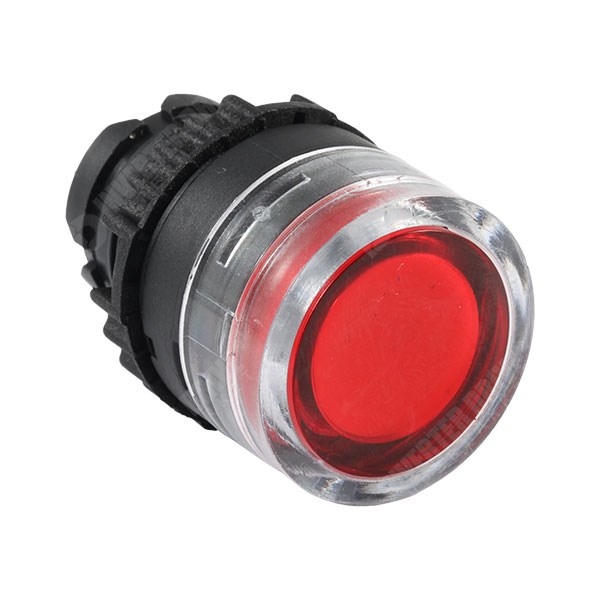 Photo of WEG CSW Pushbutton Body, Illuminated, Flush, Red, for 22mm hole (no flange)