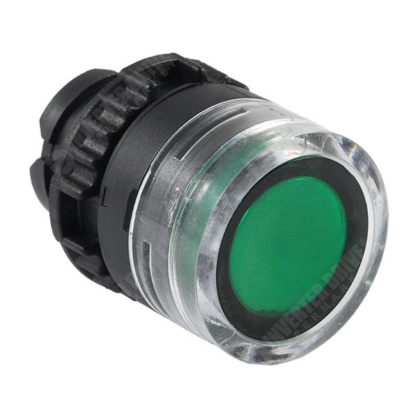 Photo of WEG CSW Pushbutton Body, Illuminated, Flush, Green, for 22mm hole (no flange)