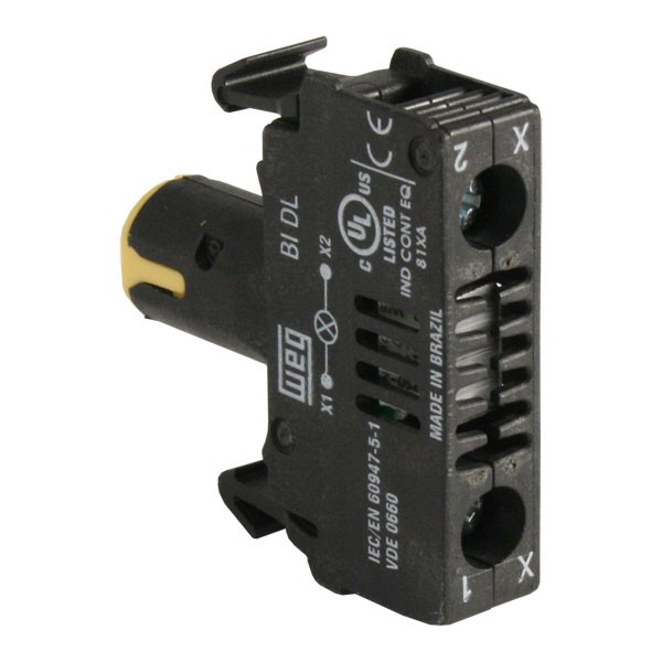 Photo of WEG SPARE BIDL3-D61 - LED Contact Block, 110-130VAC, Yellow