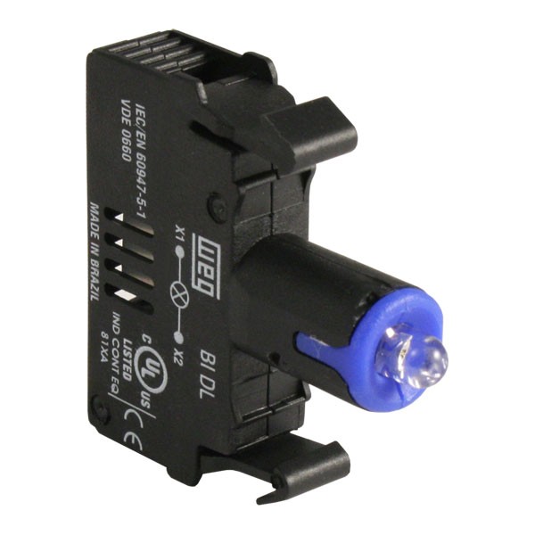 Photo of WEG SPARE BIDL4-E26 - LED Contact Block, 24VAC/DC, Blue