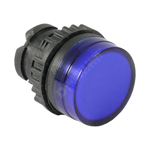 Photo of WEG Pilot Light Lens, Diffused Blue, for 22mm hole (no flange)