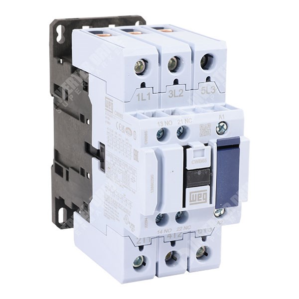 Photo of WEG CWB65 65A/110A 30kW/55kW 3 Pole Contactor, 1NO+1NC Aux, 230V AC Coil