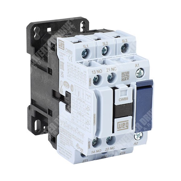 Photo of WEG CWB9 9A/25A 4kW/11kW 3 Pole Contactor, 1NO+1NC Aux, 24V AC Coil