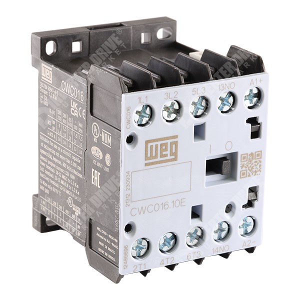 Photo of WEG CWC0 3 Pole Mini Contactor 16A (AC3) 7.5kW/400V, 24V DC Coil