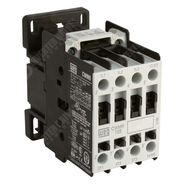 Photo of WEG CWM18 – 18A/32A 7.5kW/15kW 3 Pole Contactor, 1NO Aux, 24V DC Coil