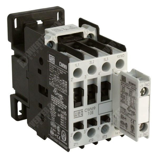 Photo of WEG CWM18 18A/32A 7.5kW/15kW 3 Pole Contactor 1NO/1NC Aux 230V AC Coil