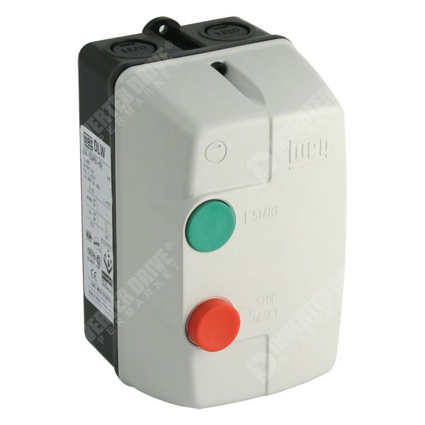 Photo of WEG DLWM DOL Starter with Overload for 230V Single Phase Motor 0.55kW to 0.75kW, IP65