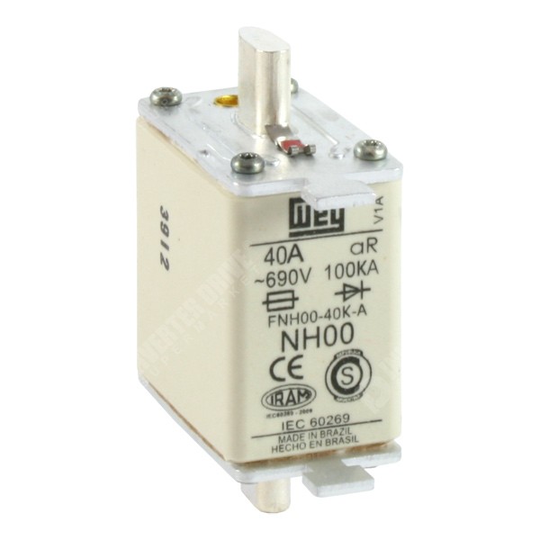 Photo of WEG 40A 690Vac NH00 aR High Speed Fuse